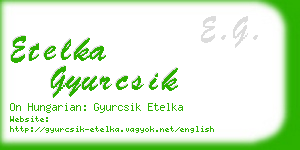 etelka gyurcsik business card